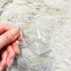 ガラス製中国茶冷茶器カップ６個付きの画像