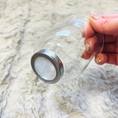 ガラス製中国茶冷茶器カップ６個付きの画像