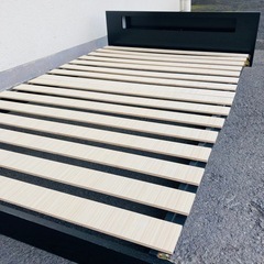 タクナ　LED照明付き　フロアベット　シングル　すのこベット　ローベット　組立式 の画像