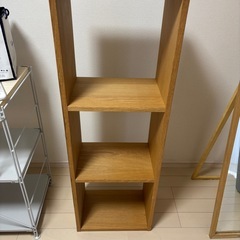 無印　スタッキング　シェルフ　オーク材の画像