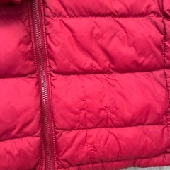 ユニクロ　キッズダウン　パープル　赤140の画像
