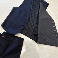 メンズスーツ　ジャケット/ベスト/パンツ　3点まとめての画像