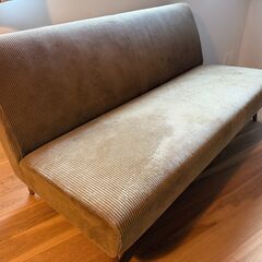 TRUCK FURNITURE・NAP SOFA（2-SEATER）　トラックファーニチャー・ナップソファ（２シーター）、ビロードクッション付きの画像