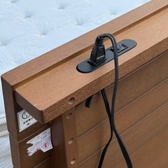 無料で！ニトリ◇ダブルベッド◇Nスリープ◇コイルスプリングマットレス◇P2-02-D◇スノコベッド◇差し上げますの画像