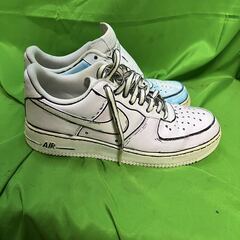カスタムペイント★[ナイキ] エア フォース 1 [AIR FORCE 1 '] ホワイト/ホワイト 315122-111★28ｃｍの画像
