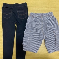 110cm ズボン 2点の画像
