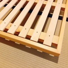 すのこベッドフレーム　シングルの画像