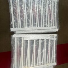 【ほぼ未使用】KATOJI 木製ベビーサークル 扉付き／工具不要・形自由の画像