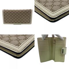 セリーヌ CELINE 二つ折り財布 マカダム ベージュの画像