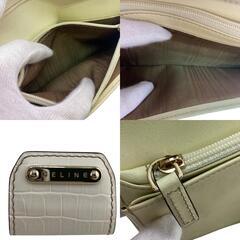 セリーヌ CELINE 二つ折り財布 マカダム ベージュの画像