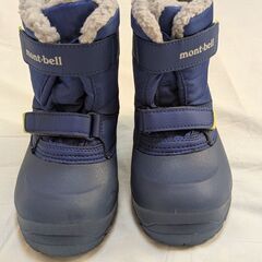 【美品】モンベル　こども用スキーウェア 90&スノーブーツ&手袋の画像