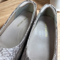 人気✨美品 RECONTI design パイソン 蛇柄 23cm パンプス  靴の画像