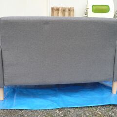 二人掛けソファー  グレーの画像