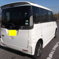 大幅値下げ　平成２９年式フレアワゴン　カスタムXG　機関良好　左パワスラ　車検付き　Sエネチャージ　機関良好　スマートキー　アルミ　ドラレコ　AACの画像