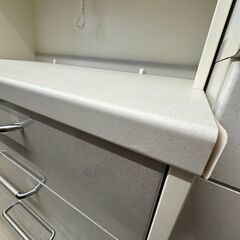 【ジャングルジャングル滋賀草津店】ジモティ来店特価!!　食器棚　ｸﾞﾚｰ×ホワイト　J-2512106の画像