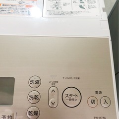 福岡市内　配送無料　TOSHIBA ドラム式洗濯機 TW-117A6の画像
