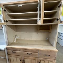 【ジャングルジャングル滋賀草津店】ジモティ来店特価!!　食器棚　ﾅﾁｭﾗﾙ　J-2512107の画像