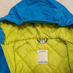 【美品】モンベル　こども用スキーウェア 90&スノーブーツ&手袋の画像