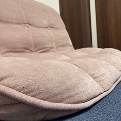 ピンク2人がけ座椅子の画像