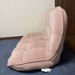 ピンク2人がけ座椅子の画像