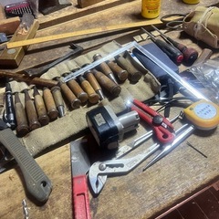 作業場解体の為木材・工具他の画像