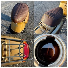 旧車 YAMAHA Salient ヤマハ サリアン CA50E（14T）実動 木目グラフィック ゴールドウッド ウインドシールド 風防付きの画像