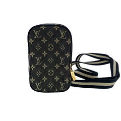 ルイヴィトン LOUIS VUITTON ポーチ モノグラムミニ ウス ディジタル ショルダーポーチ バッグ ポシェット デジカメケース bu M92066 ノワールの画像