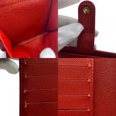 ルイヴィトン LOUIS VUITTON 二つ折り財布 エピ ポルトビエコンパクト M63557 カスティリアンレッドの画像