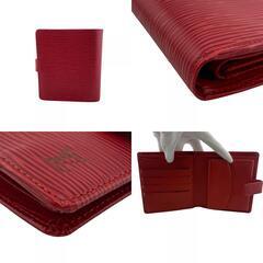 ルイヴィトン LOUIS VUITTON 二つ折り財布 エピ ポルトビエコンパクト M63557 カスティリアンレッドの画像