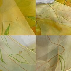 ルイヴィトン LOUIS VUITTON スカーフ フラワー 飛行機 エアープレイン イエローの画像