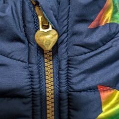 子供ダウン星柄ジャケット 110の画像