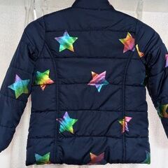 子供ダウン星柄ジャケット 110の画像