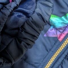 子供ダウン星柄ジャケット 110の画像