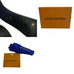 ルイヴィトン LOUIS VUITTON 24 ミュール LVロゴ LVイソラ サンダル 現行 ブロックヒール 1ACIPF ブラックの画像