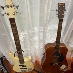 ジャンク楽器まとめて5本 ギター・ベース（修理/部品取り）の画像