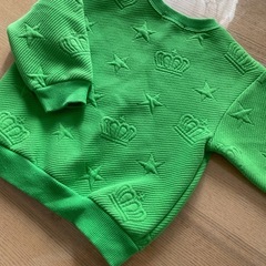 BABYDOLL グリーン トレーナー 90センチの画像