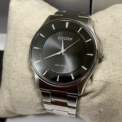 【美品、値下げ交渉⭕️】 CITIZEN Eco-Drive ブラック腕時計の画像