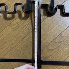 【2個セット】レジ袋ホルダー流し台扉用　黒/ブラック　金属製 レジ袋ホルダー流し台扉用（生ごみゴミ袋 レジ袋レジ袋掛けごみ袋掛け レジ袋ハンガーキッチン扉用ゴミ袋ホルダーフック キッチン扉省スペースコンパクト） の画像