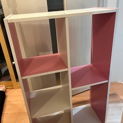 【貰ってください】コンパクトカラーボックス ピンク×白の画像