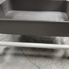 キッチンワゴン ny098 ミックスグレー 約高さ87cm キッチンカート 収納 手押しカート 3段 キャスター付き☆札幌市 白石店 の画像