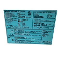 【ジ1216-07】傷や汚れありの為お安く致します‼️ハイアール 冷凍冷蔵庫 JR-N130A 2020年製 130L の画像