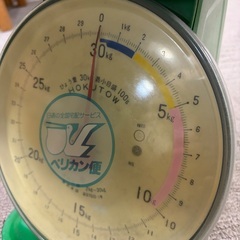 昭和レトロ 上皿はかり 30kg ペリカン便 業務用 アナログ秤の画像