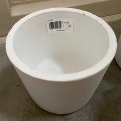 ホワイト植木鉢4個セットの画像