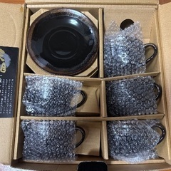 【新品・未使用品】珈琲碗皿五客揃・コーヒーカップ5客セットの画像