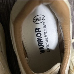  未使用品 WARRIOR スニーカーの画像