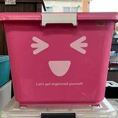 【リサイクルショップどりーむ荒田店】No.5628 収納 上蓋タイプ 収納家具 収納ケース ピンク 洋服収納の画像