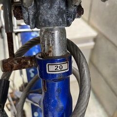 【相談中・新規受付停止します】20インチ自転車。折りたたみ自転車・サビがありますが乗れます。引き取りに来てくれる方に。の画像