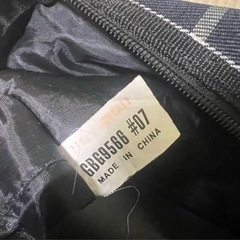 チェック柄ボストンバッグの画像