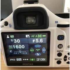 【パンダカラー】PENTAXペンタックス白黒K-x ダブルズームキットの画像