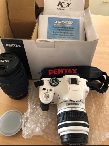 【パンダカラー】PENTAXペンタックス白黒K-x ダブルズームキット